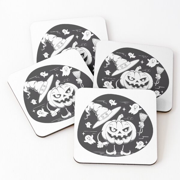 Item preview, Quirky Pumpkin and Ghosts – Lighthearted Halloween Illustration designed and sold by BestChooseArt.