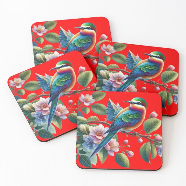 Item preview, Colorful bird perched on a branch designed and sold by Sappe_online.