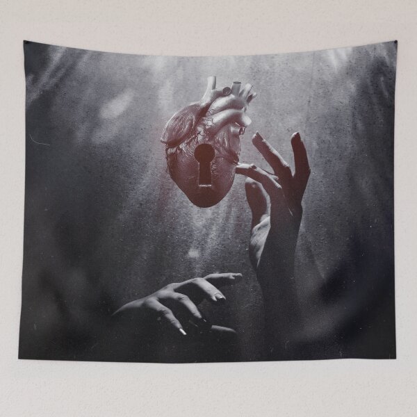Item preview, Key to the Soul: Surreal Artwork of Hands Grasping for the Heart’s Secret designed and sold by seamless.
