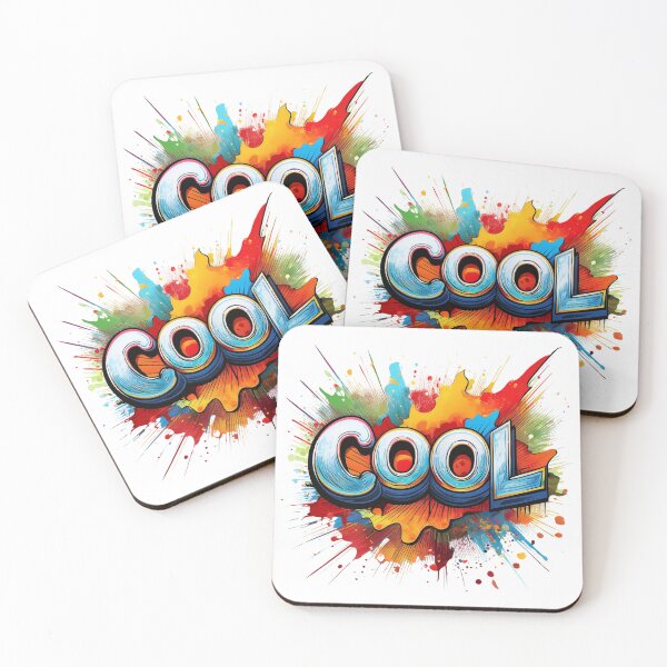 Item preview, Vibrant Graffiti “COOL” Splash Design designed and sold by RaiyaTees.