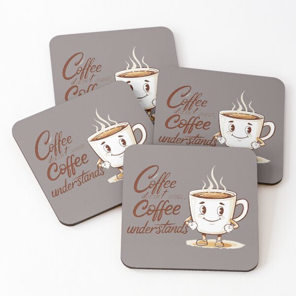 Item preview, Coffee doesn't judge designed and sold by BlackCoralArt.