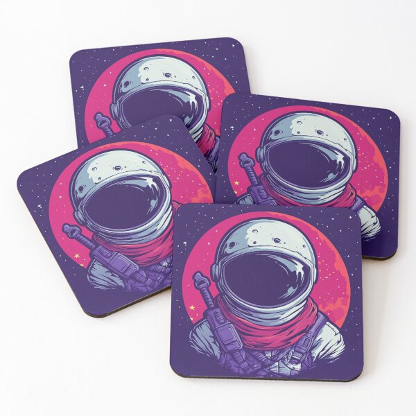 Aperçu de l'œuvre T-short saison effrayante, astronaute squelette rouge, astronaute effrayant, astronaute effrayant, squelette arc-en-ciel créée et vendue par AlinaMalina24.