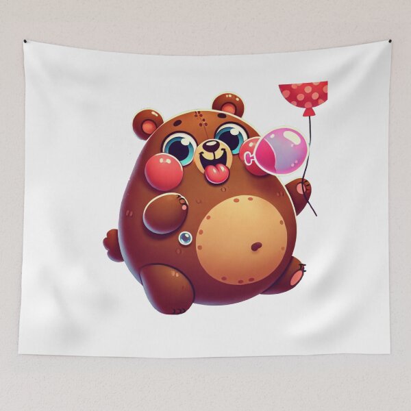 Item preview, Love Balloon Cute Funny Brown Bears designed and sold by pinkycherry.