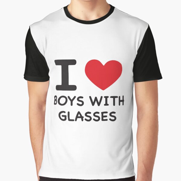 Vista previa del artículo con la obra «Me encantan los chicos con gafas.», diseñado y vendido por BrownHorse90s.