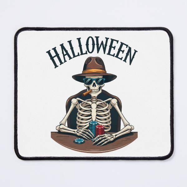 Item preview, Hauntingly Fun: Halloween Poker with the Skeleton Joker designed and sold by PixelEyeArts.