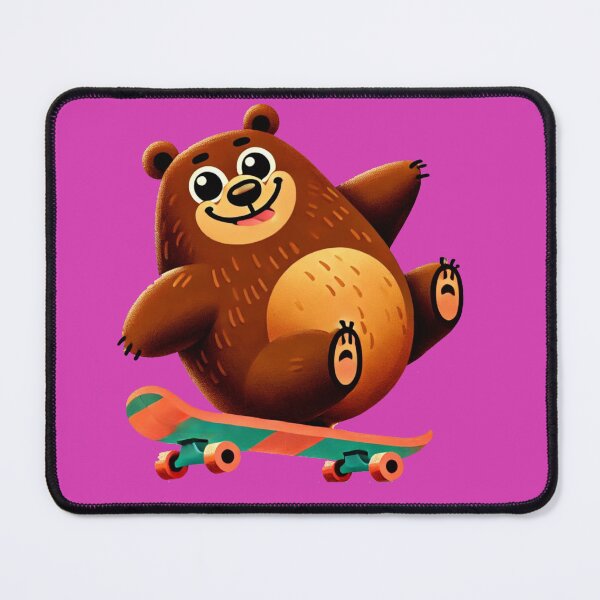 Item preview, Roller Blading Cute Funny Brown Bears designed and sold by pinkycherry.