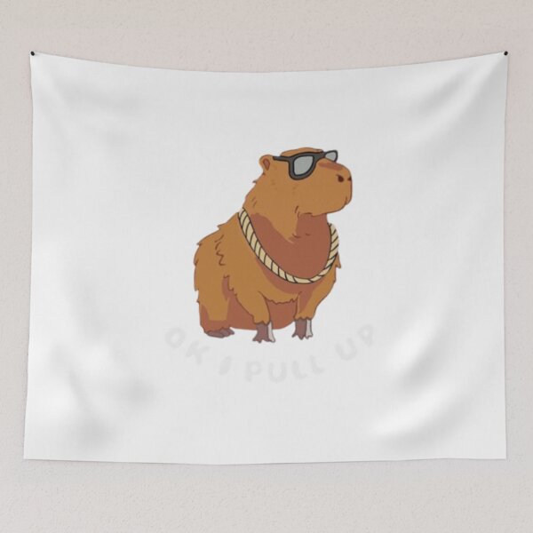 Aperçu de l'œuvre Imprimé capybara créatif créée et vendue par GardenGhostShop.
