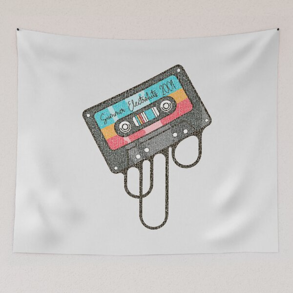 Item preview, Vintage Summer Eletrohits 2001 T-Shirt – Nostalgic 2000s Cassette Tape Design designed and sold by paulo silveira.