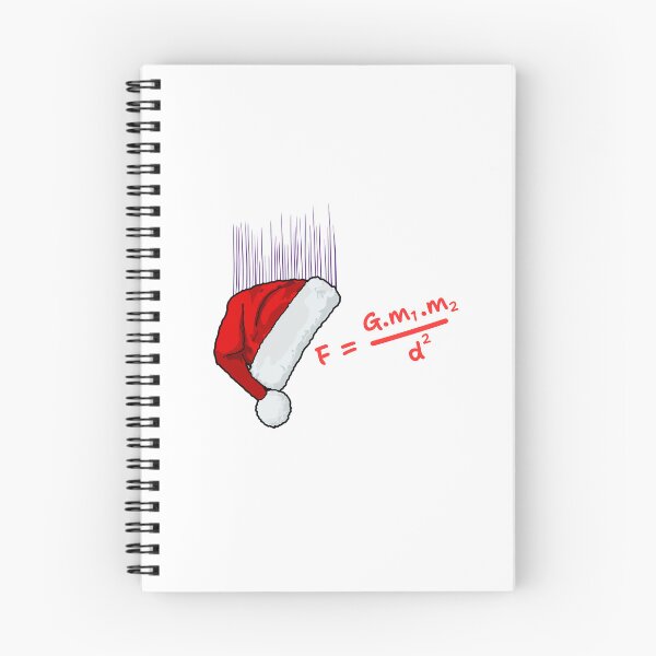 Item preview, Falling Santa Hat and Gravity Design - Fun Christmas Physics Gift designed and sold by KBCoolDesign.
