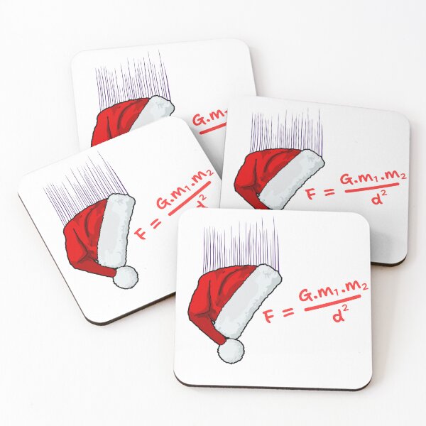 Item preview, Falling Santa Hat and Gravity Design - Fun Christmas Physics Gift designed and sold by KBCoolDesign.