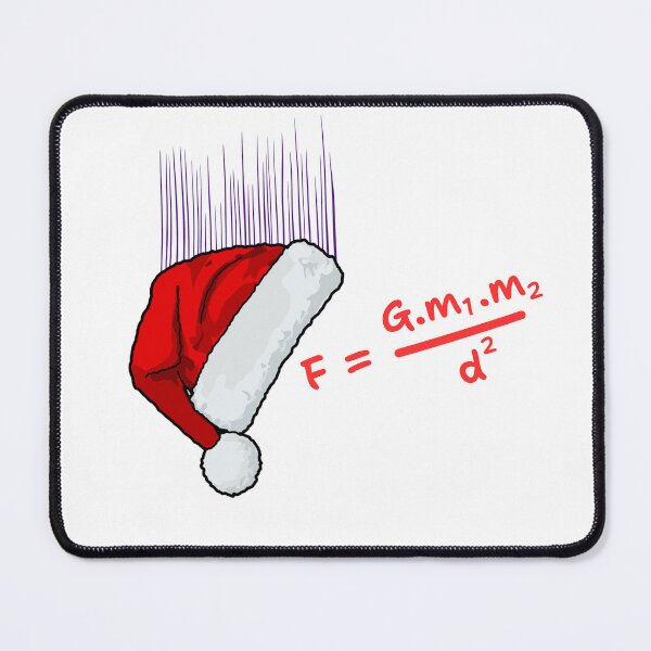 Item preview, Falling Santa Hat and Gravity Design - Fun Christmas Physics Gift designed and sold by KBCoolDesign.
