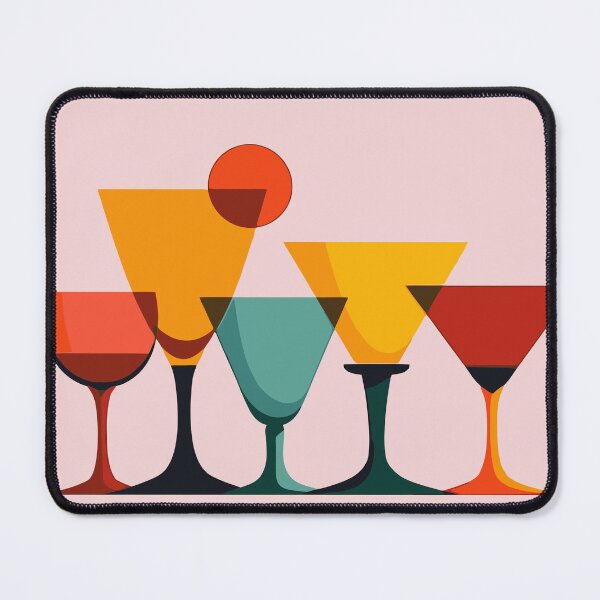 Item preview, Five Sundowner Cocktails Mid-Century Retro Design designed and sold by taiche.