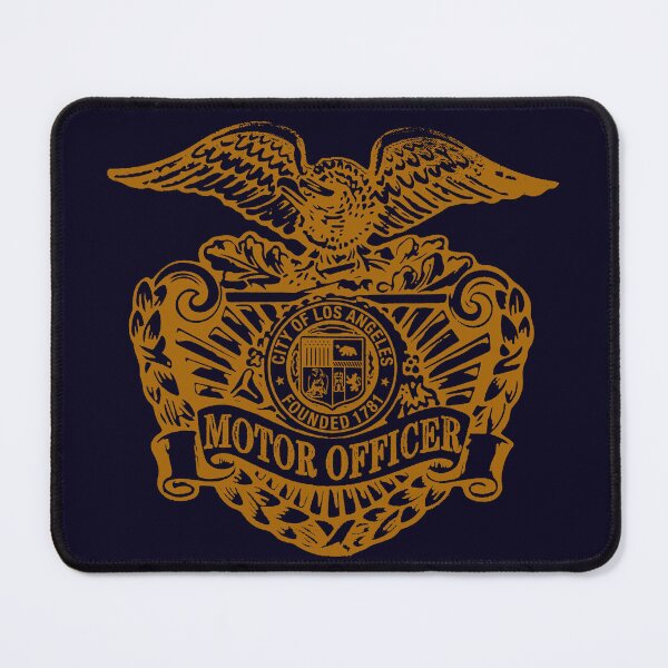 Item preview, Los Angeles Motor Officer; USA; Gold; designed and sold by StickerApe.