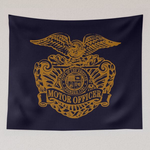 Item preview, Los Angeles Motor Officer; USA; Gold; designed and sold by StickerApe.