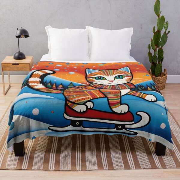 Item preview, Kitten ice skating on a frozen lake designed and sold by Colin Bentham.