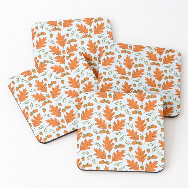 Item preview, Oak & Acorn in orange and green designed and sold by AmySevArts.