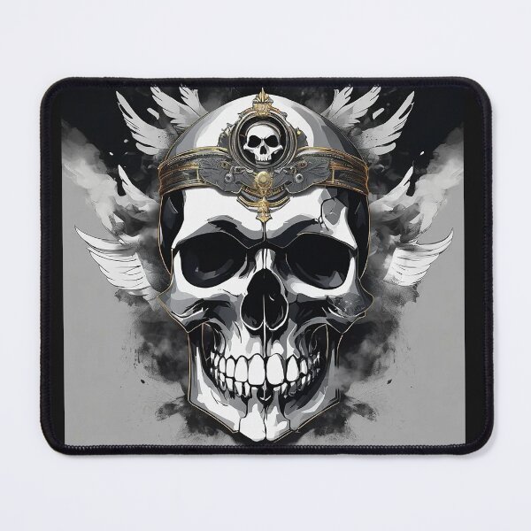 Item preview, "Majestic Skull with Angel Wings – Gothic Fantasy Art" designed and sold by MetalKrane.