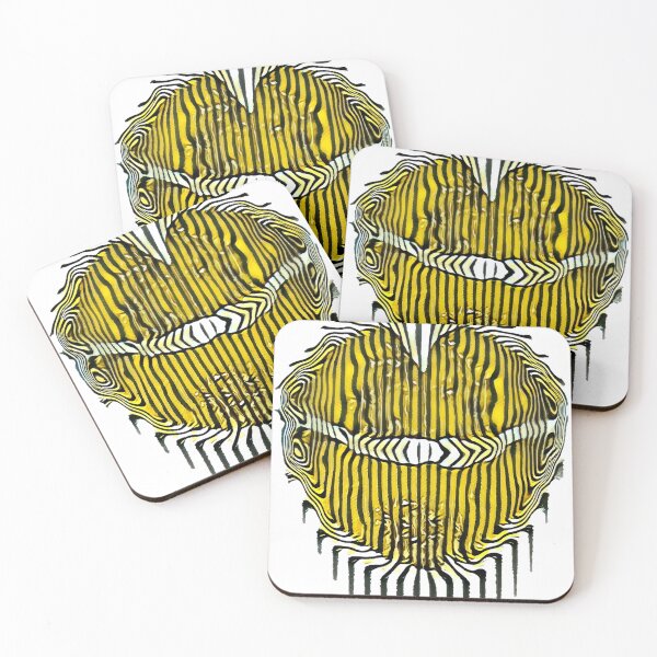 Item preview, Yellow Lips and Stripes designed and sold by mittie101.