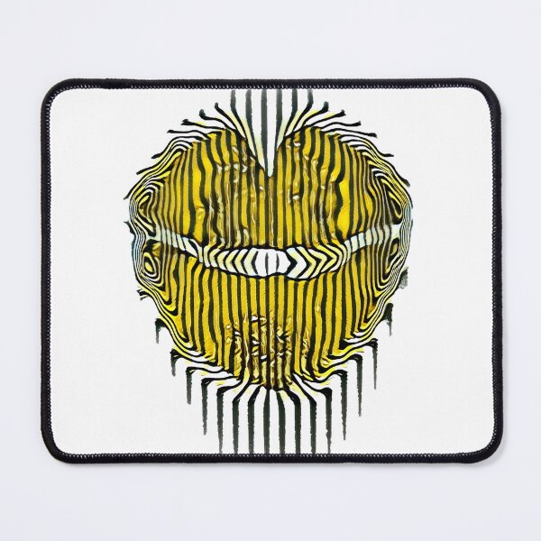 Item preview, Yellow Lips and Stripes designed and sold by mittie101.