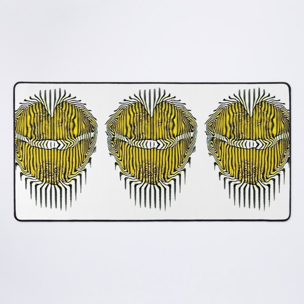 Item preview, Yellow Lips and Stripes designed and sold by mittie101.