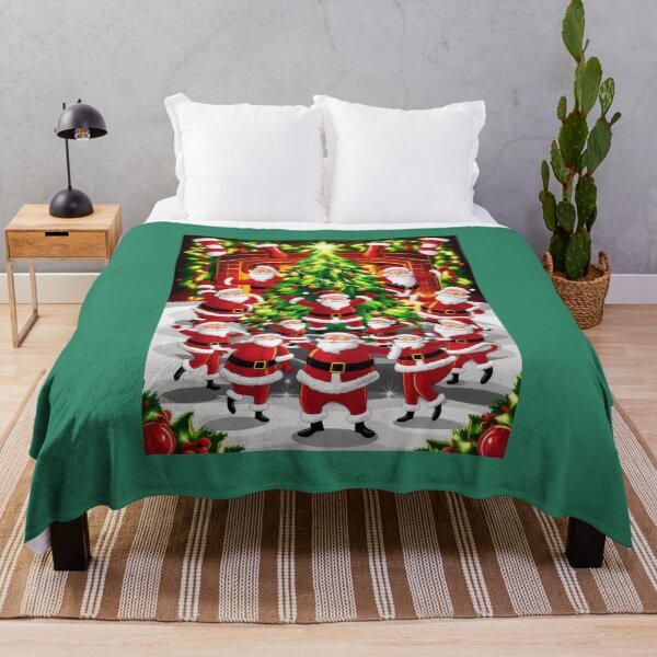 Item preview, Christmas scene with Santa Clauses. designed and sold by MyHappyArtShop.