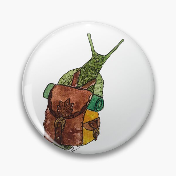 Item preview, Going on an adventure snail designed and sold by mimberart.