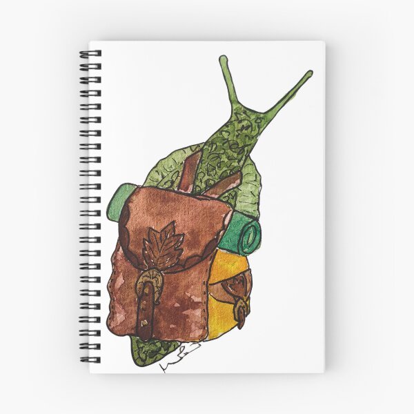 Item preview, Going on an adventure snail designed and sold by mimberart.