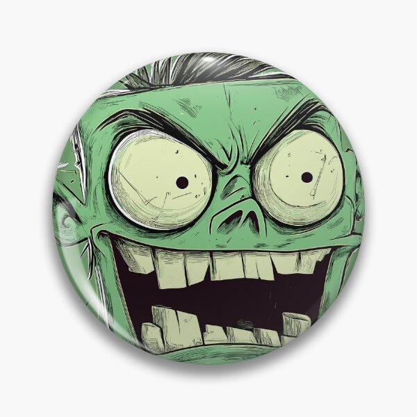 Item preview, Green Zombie Cartoon Horror Face designed and sold by shafranietz.