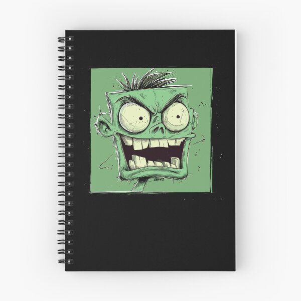 Item preview, Green Zombie Cartoon Horror Face designed and sold by shafranietz.