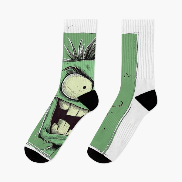 Item preview, Green Zombie Cartoon Horror Face designed and sold by shafranietz.