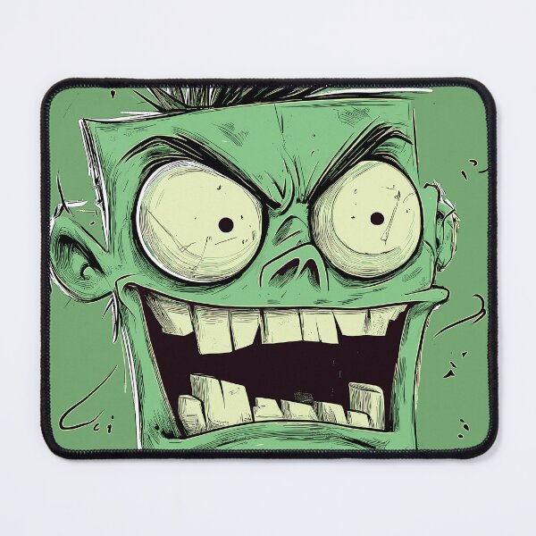 Item preview, Green Zombie Cartoon Horror Face designed and sold by shafranietz.