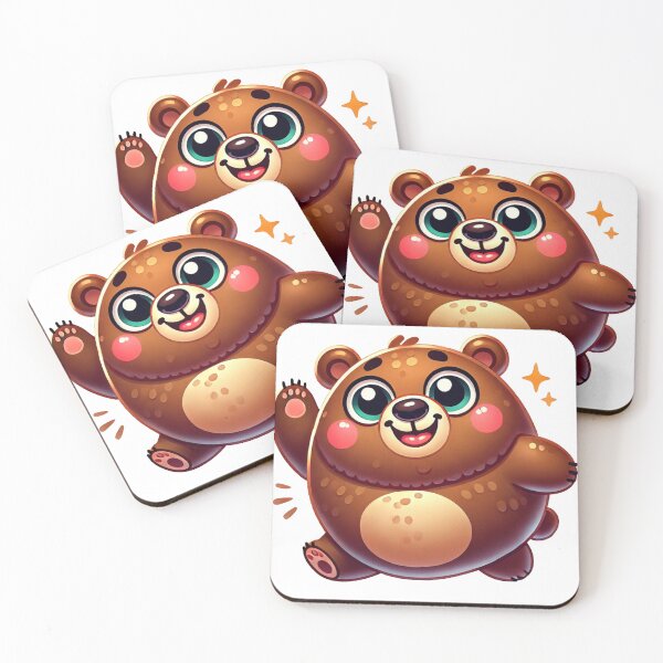 Item preview, Hello Cute Funny Brown Bears designed and sold by pinkycherry.