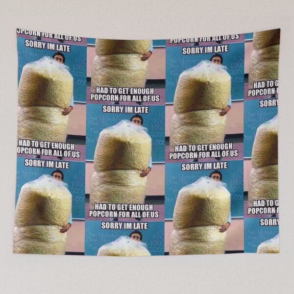 Item preview, Funny Popcorn Meme - Perfect for Movie Lovers "Had to get enough popcorn!" designed and sold by Earth Nature Creations.