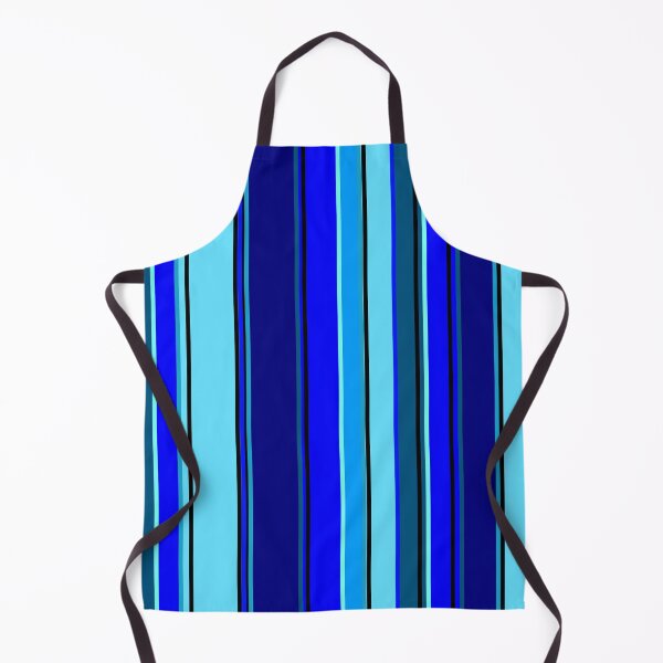Item preview, Blue barcode vertical lines pattern designed and sold by Stefrait-7.