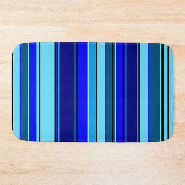 Item preview, Blue barcode vertical lines pattern  designed and sold by Stefrait-7.