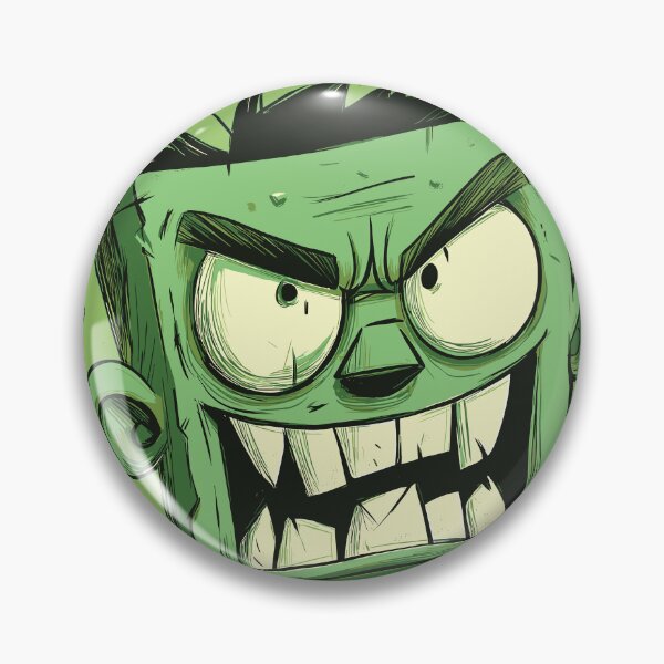 Item preview, Green Zombie Cartoon Horror Face designed and sold by shafranietz.