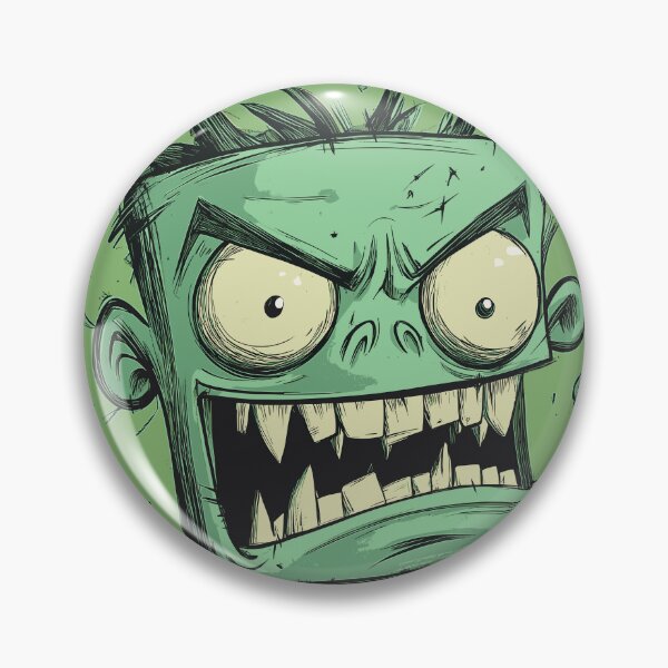 Item preview, Green Zombie Cartoon Horror Face designed and sold by shafranietz.