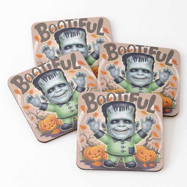 Item preview, Bootiful Frankenstein and pumpkin Monster : Fun and Playful Halloween Design designed and sold by KennerTH.