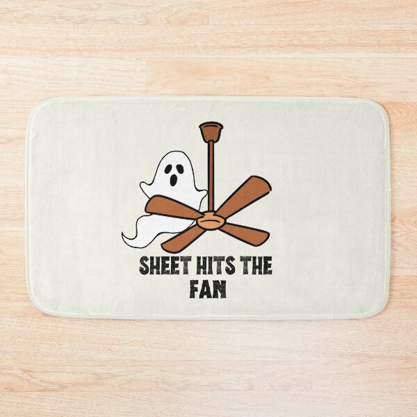 Item preview, Boo Sheet Hits The Fan Ghost Halloween Adult Vintage T-Shirt designed and sold by SunfullyYours.