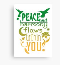 Peace and Harmony - Wild Canvas Print