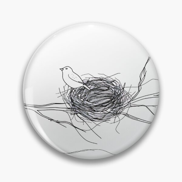 Item preview, Minimalist Line - Birds Nest designed and sold by KootenayDesigns.