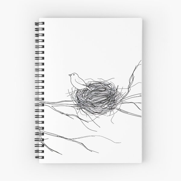 Item preview, Minimalist Line - Birds Nest designed and sold by KootenayDesigns.