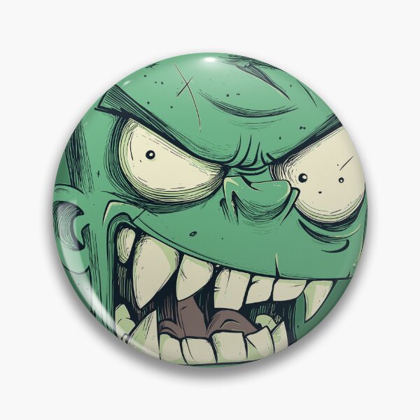 Item preview, Green Zombie Cartoon Horror Face designed and sold by shafranietz.
