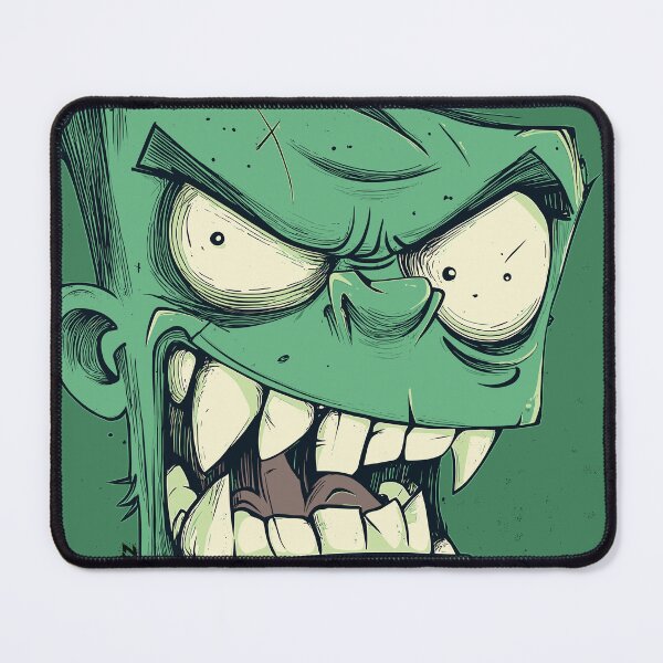 Item preview, Green Zombie Cartoon Horror Face designed and sold by shafranietz.