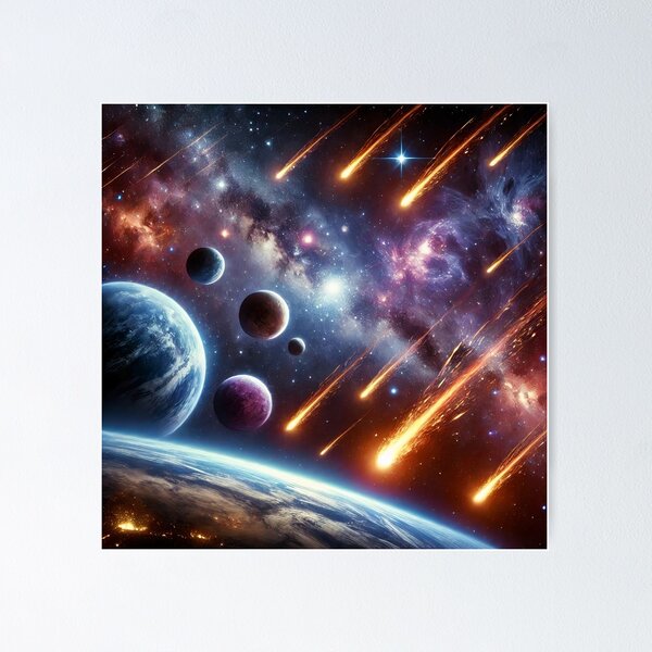 Meteor shower Poster