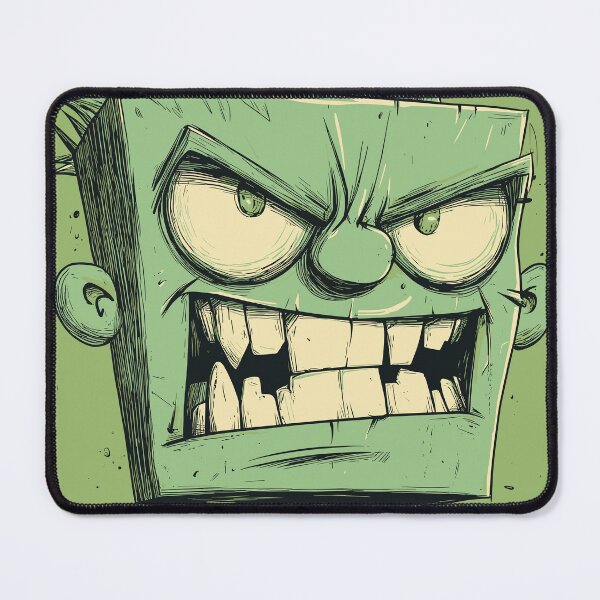 Item preview, Green Zombie Cartoon Horror Face designed and sold by shafranietz.