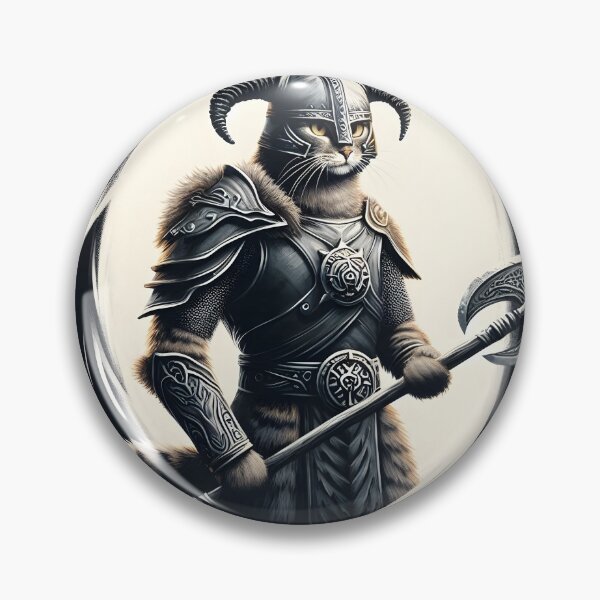 Item preview,  Viking Warrior Cat Fantasy Art designed and sold by IllumeInk.