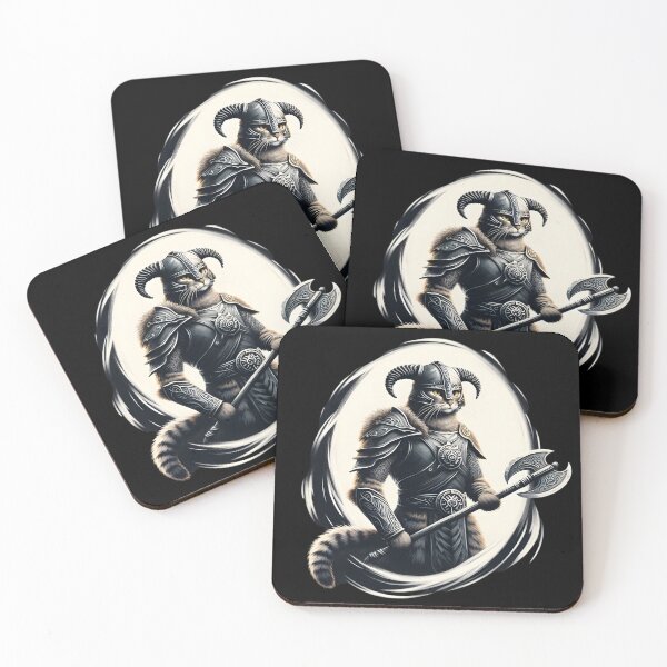 Item preview,  Viking Warrior Cat Fantasy Art designed and sold by IllumeInk.