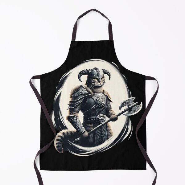Item preview, Viking Warrior Cat Fantasy Art designed and sold by IllumeInk.