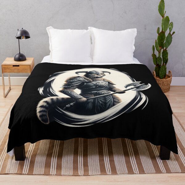 Item preview,  Viking Warrior Cat Fantasy Art designed and sold by IllumeInk.